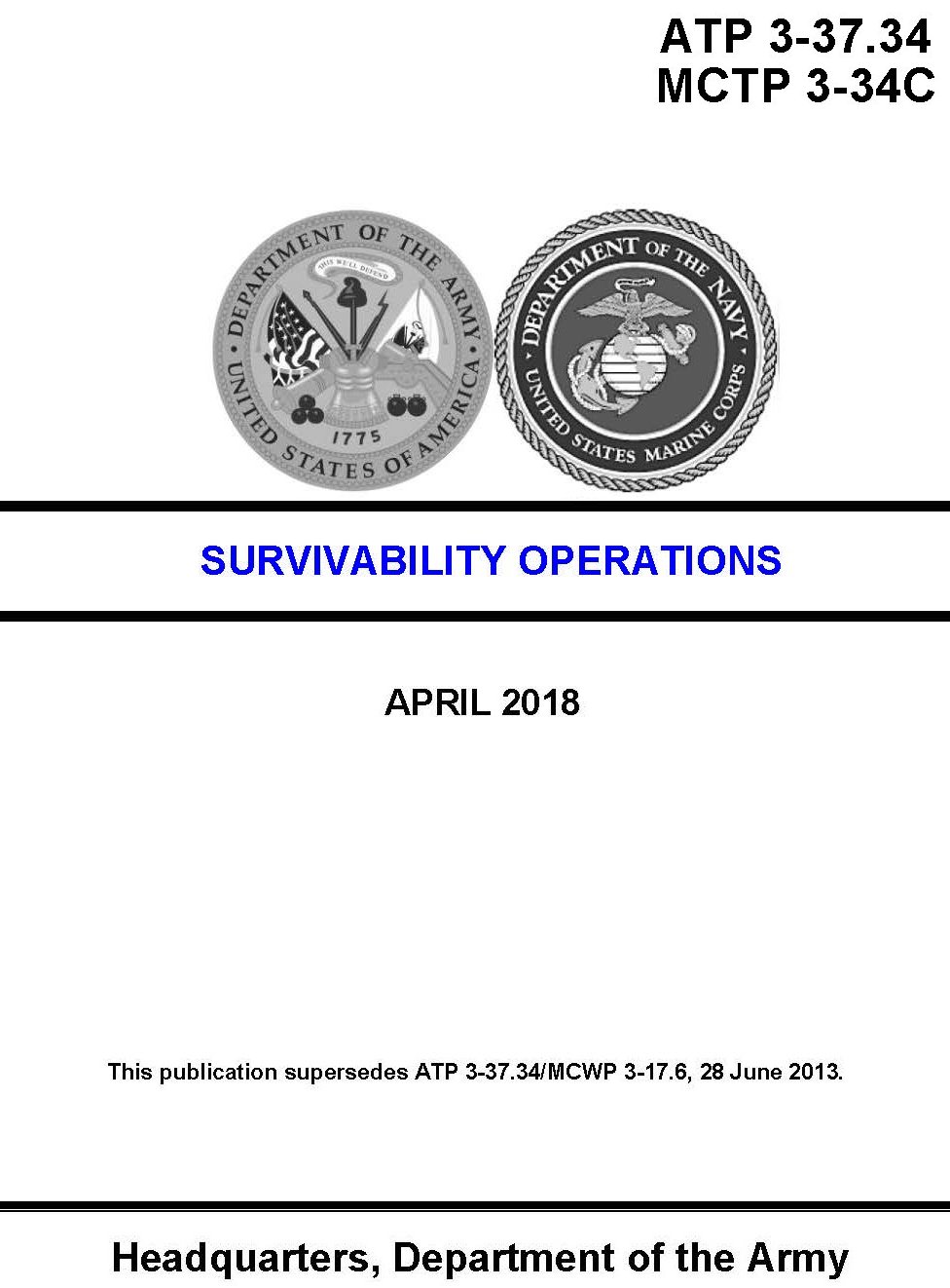 ATP 3-37.34 Survivability Operations